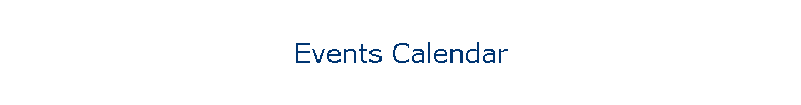 Events Calendar